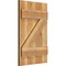 Ekena Millwork Joined Board-n-Batten Shutters w/Z-Bar, Rough Sawn Western Red Cedar, 16 1/8W x 25H, PR RBJ06Z16X025RWR - alternate 3